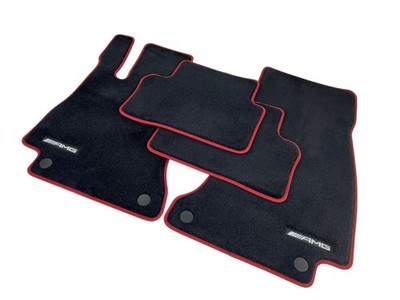 Genuine AMG Floor Mats Mercedes Benz E Class Black Red CLS 213 Carpet AMG GT