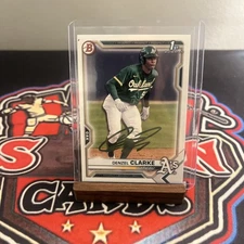 Denzel Clarke Signed Auto 2021 1st Bowman Draft #BD-128