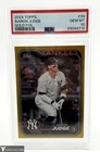 2024 Topps #99 NY Yankees Aaron Judge Gold Foil Baseball Card PSA 10 GEM MT