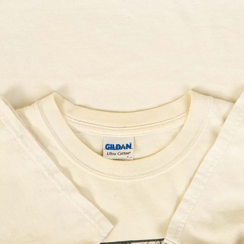 Camiseta Gildan Vintage Cecelia Johnson Artista M Para Hombre Beige Arte - Imagen 6 de 7
