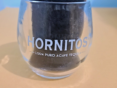 Hornitos 100% Puro Agave Tequila Etched Logo Rocks, Lowball, Cocktail, Bar Glass