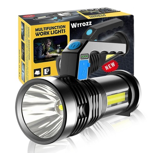 LED Flashlight High Lumens USB Rechargeable Flashlight for Camping, Hiking, W...