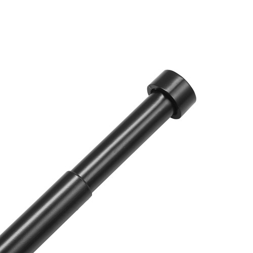 Double Rod Curtain Rods 36-72 inches(3-6ft) Adjustable Length Cap Finials - Picture 9 of 12