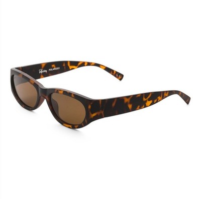 Reality Eyewear Sonic Boom Oval Sunglasses Matte Turtle Polarized