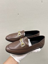 Gucci Jordaan Brown Leather 1953 Horsebit Loafers Size 35 EU 5 US C56