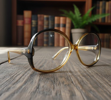 Persol Vintage 70 Frame Optil Glasses Ratti P209 Oversize Brown Smoke New