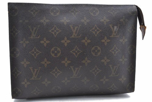 Auth Louis Vuitton Monogram Poche Toilette 26 Cosmetics Pouch M47542 LV  1936A | eBay
