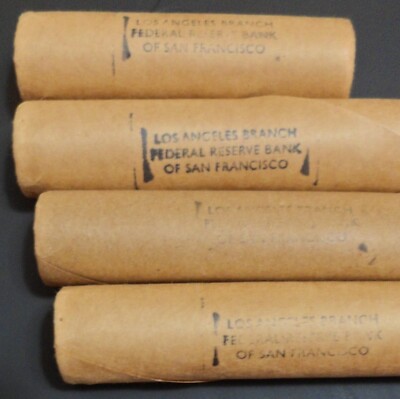 OBW Unsearched Wheat Penny Roll Indian Head Cent Ends San Francisco Wrap Rare!