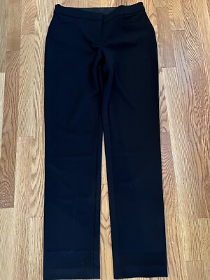 Alfani Dress Pants Womens Size 4 Black Faux Pockets