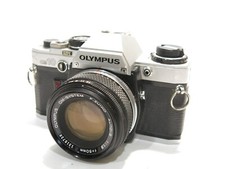 Excellent Condition Olympus OM-10 35mm Film SLR Camera w/50mm f1.8 Lens
