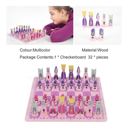 Schach Set mit Schach Brett Lernen Spielzeug für Kinder und Erwachsen3530 - Bild 6 von 8