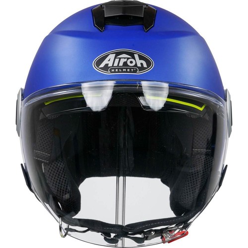 Airoh Helios Urban Jet Open Face Moto Motorcycle Motorbike Helmet Matt Blue