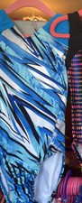 GK Elite Gymnastics Dance LEOTARD CL SIMONE BILES black blue white FUN BACK