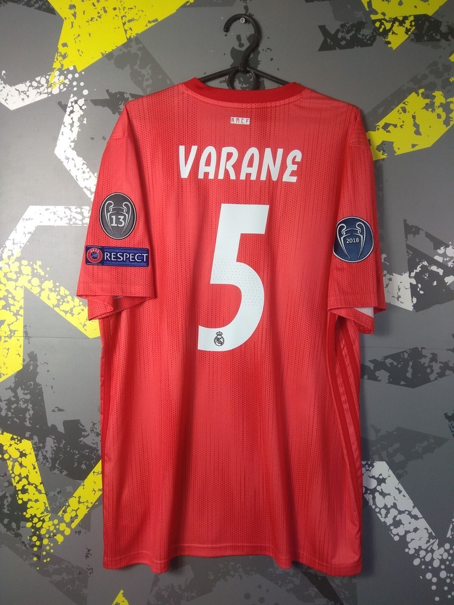 Varane Jersey Number In Real Madrid 2018-19 Real Madrid UCL Home