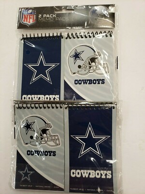 NFL Dallas Cowboys Memo Pads, NEW (Pack of 4)