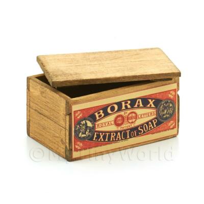 Dolls House Borax Extract of Soap Branded Crate with Lid