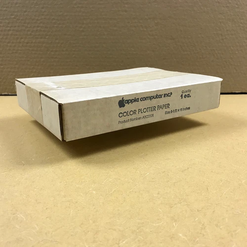 SEALED original box Apple Computer Color Plotter Printer Paper Pack A9C0301 RARE