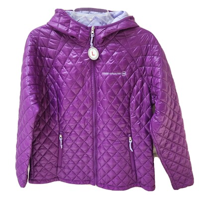 FREE COUNTRY WOMEN'S QUILTED ULTRAFILL Series JACKET Large SPK - Main Image