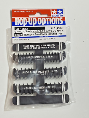 Tamiya 53333 Tourenwagen Tuned Spring Set Short Type Hop Up Optionen 1/10 Neu in OVP