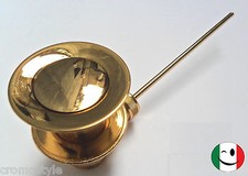 PILETTA OTTONE CON SALTARELLO NORTON DA 1"  DORATO - BAGNO ORO 24KT