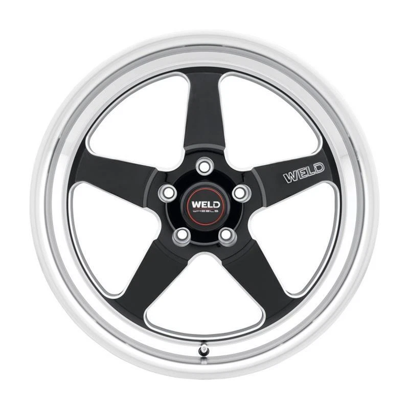 Weld S15588022P15 Set of 4 18x8 5x120 15mm Ventura Drag Gloss Black Wheels — 第 3/4 张图片