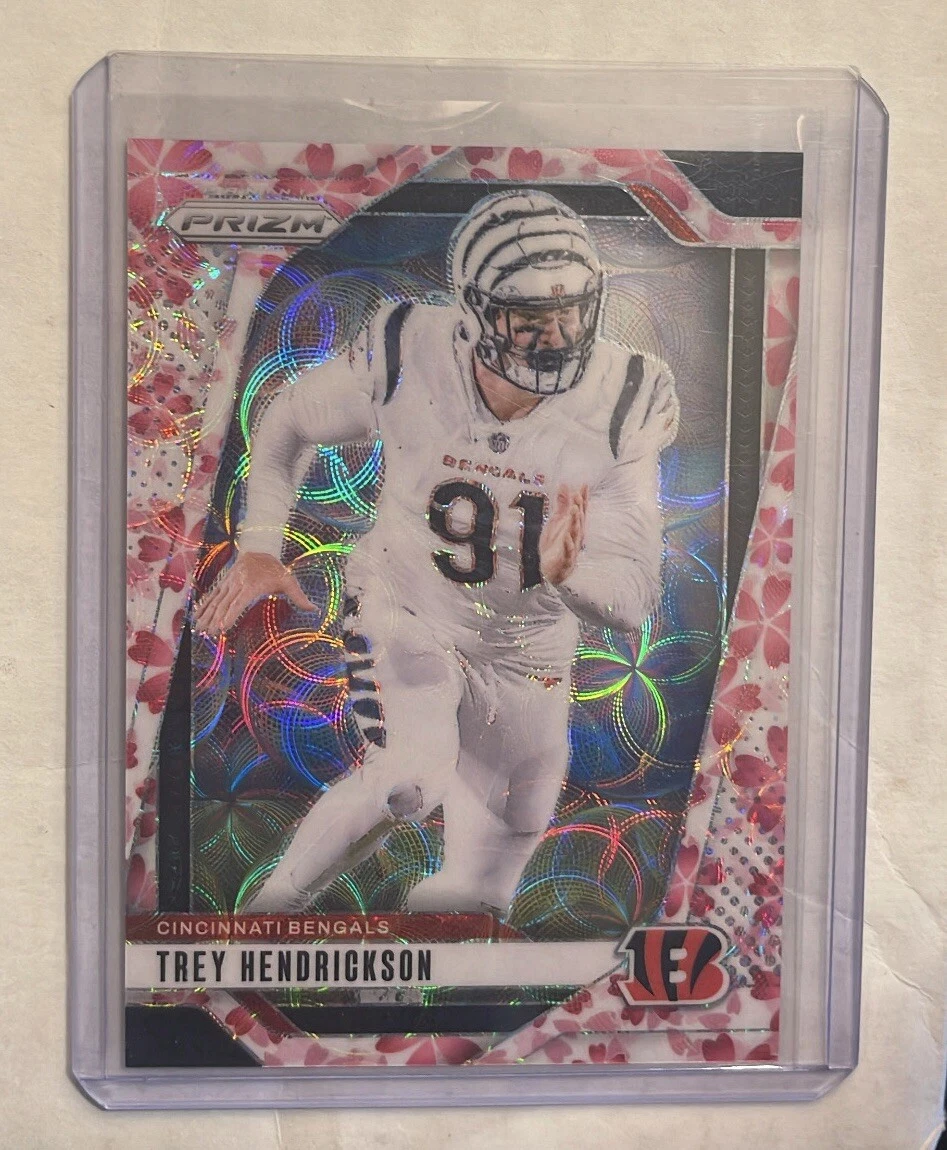 2024 Panini Prizm Choice #59 Cherry Blossom Trey Hendrickson /15 Ssp Sack Leader