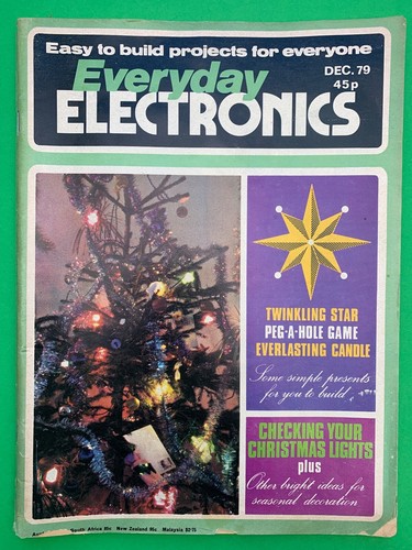 Everyday Elektronik Dezember 1979 Easy To Build Projekte Magazin - Afbeelding 1 van 3