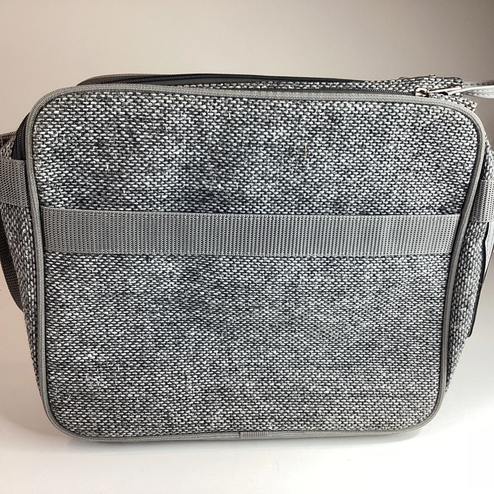 Maletín de viaje Samsonite Profile Tweed gris claro 14x12x8" de colección Foto 2 de 4
