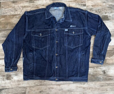 MENS DENIM COAT Jean JACKET 100% COTTON Size XXL 2XL