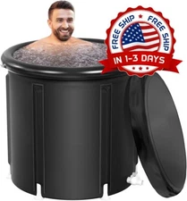 Piscina de inmersión portátil con múltiples capas y baño de hielo, 99 galones US