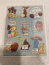 Hallmark Silly Scents Chocolate Scratch Sniff 1983 RARE One Sheet Animal Theme