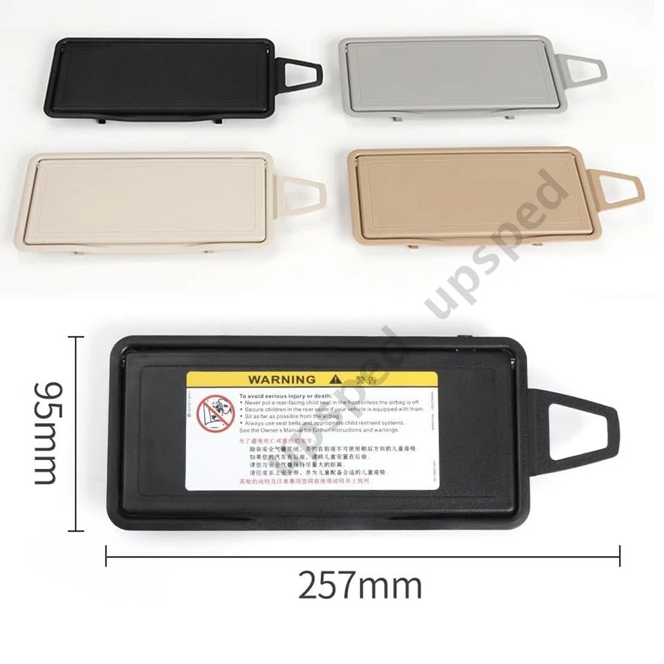 Capa cinza para viseira solar esquerda quadro espelho para Mercedes-Benz Classe S W220 1998-2005 - Imagem 3 de 4