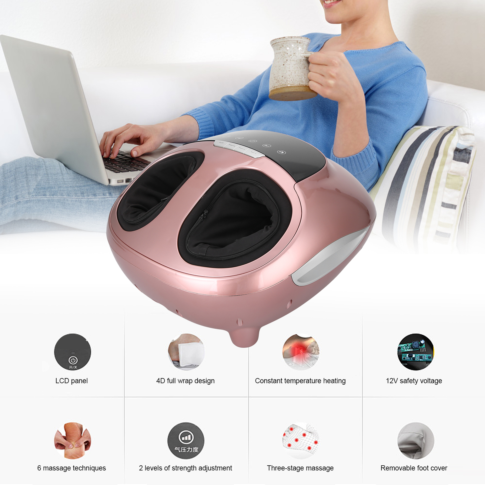 (US Plug 110V)MultiFunctional Electric Foot Massage Machine Air Pressure CMM eBay