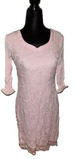 Handmade Women  s Small/Medium Pink 3/4 Sleeve Indian Kurta Dress
