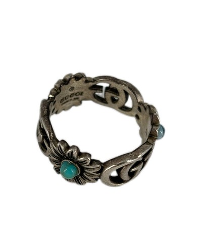 Gucci silver logo ring