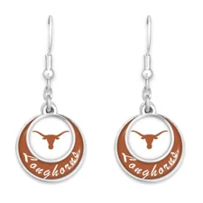 Texas Longhorns Stacked Disk Earrings Jewelry Gift Licensed UT