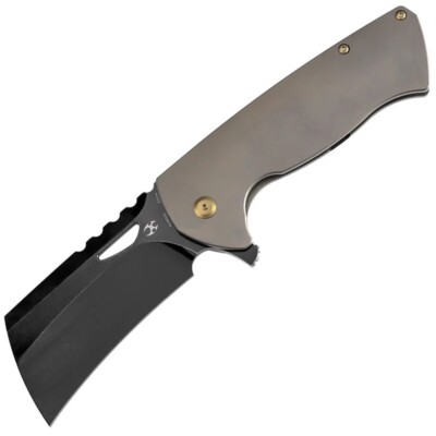 Kansept Knives Leviathan Framelock Bronze Titanium Folding S35VN Knife 1083A2