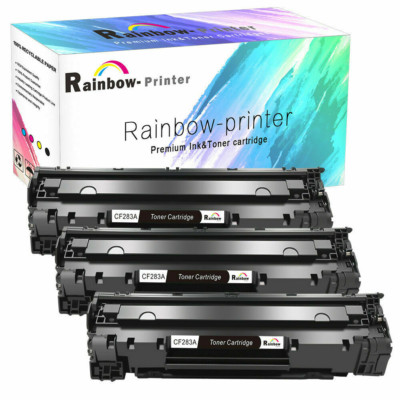 3x CF283A 83A Toner Cartridge For HP LaserJet Pro MFP M127fw M127fn M125 Printer