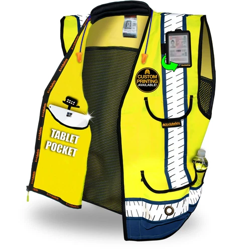 KwikSafety GODFATHER SHERIFF Safety Vest [CUSHION COLLAR] Class 2 ANSI OSHA - product listing photo