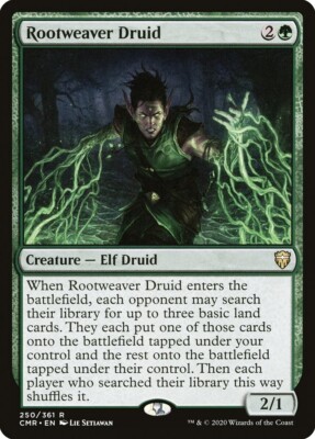 Rootweaver Druid 250 Rare Commander Legends CMR MTG