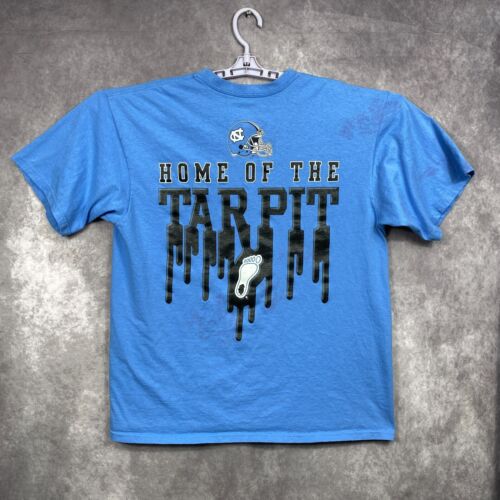 Nike UNC University North Carolina Tar Heels Football T-Shirt Mens Large Blue - Picture 2 of 13