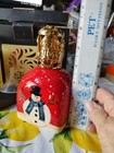 La Tee Da Fragrance Lamp Christmas Snowman Hand Painted w/ Wick & Ornate Topper — photo 8