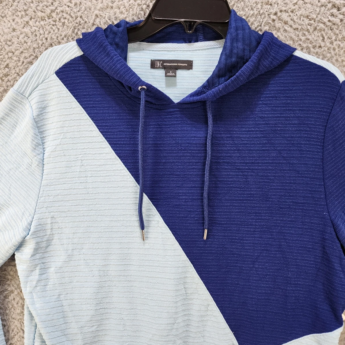 INC International Concepts Colorblock Hoodie Sweatshirt Men s