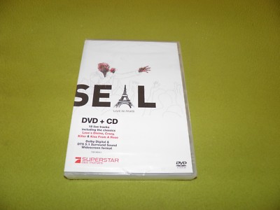 Seal - Live In Paris DVD + CD 2005 IMPORT PAL Dolby 5.1 Surround DTS SEALED MINT