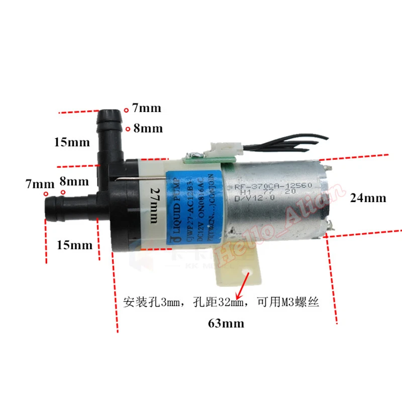 DC 5V 12V 6V 9V Micro 370 Motor Self Priming Water Pump Vacuum