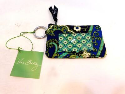 New In Package Vera Bradley  RHYTHM & BLUES Zip ID Case/Coin Purse 