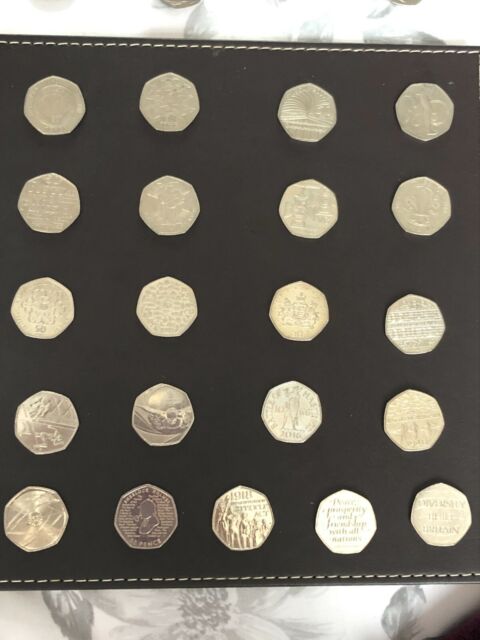 Rare 50p Coins. Variatious including Olympic 50p