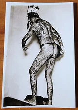 Bernard Kobel Traditional Tattoo Photo B&W Vintage Tattooed Man Bert Grimm Body