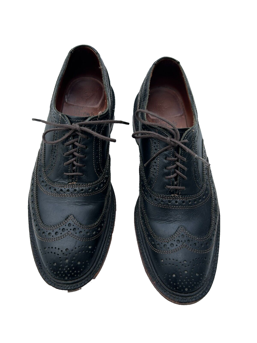 ALLEN EDMONDS McTavish Size 9 Black Leather Oxford Lace Up  display picture 1