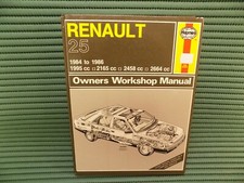 Renault 25 Workshop Manual 1984 to 86
